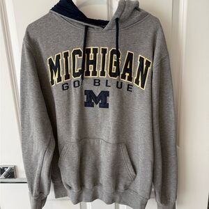 Colosseum Gray Michigan Hoodie